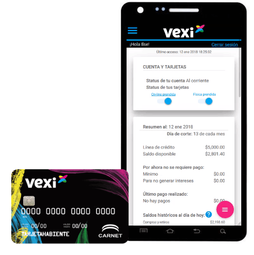 Tarjeta de crédito Vexi - Conozca la tarjeta perfecta para comenzar un historial crediticio