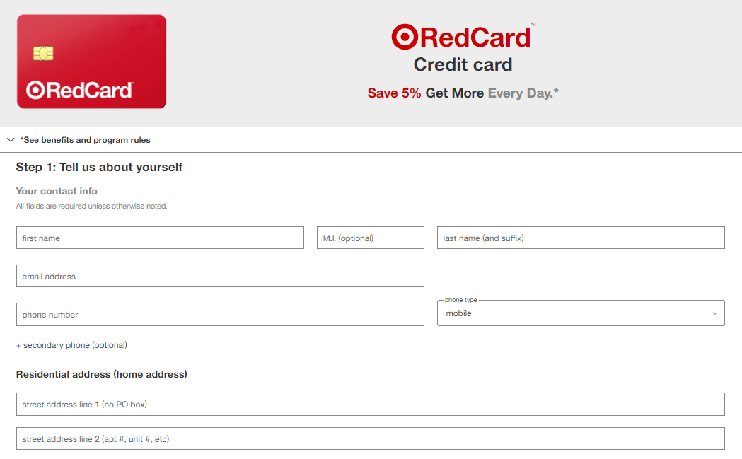 Target Credit Card - How To Apply Online